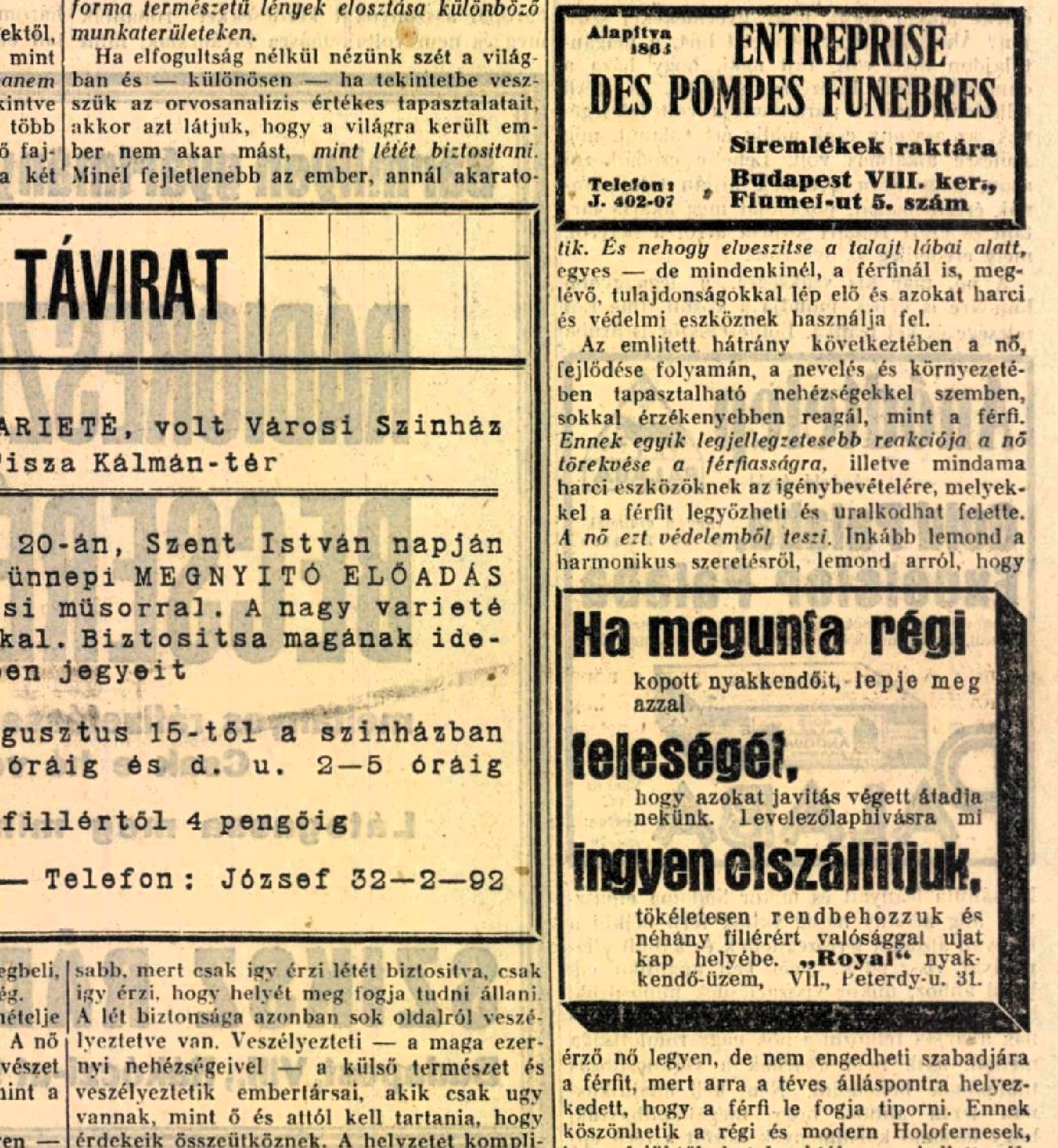 Megunt feleségek helyett nyakkendőkkel foglalkozott egy cég, reklámjuk azonban elsőre nem ezt sugallta 2