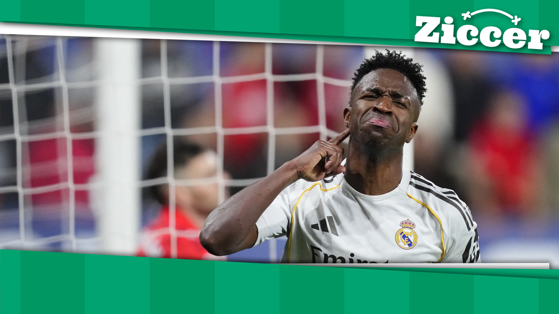 Vinícius Jr., a Real Madrid brazil támadója az Osasuna elleni bajnokin.