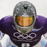 Vladiszlav Heraszkevics, ukrán szkeletonos sisakfestése a téli olimpián.