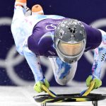 Ukraine's Vladyslav Heraskevych takes part in the skeleton men's training session at Cortina Sliding Centre during the Milano Cortina 2026 Winter Olympic Games in Cortina d'Ampezzo on February 11, 2026.