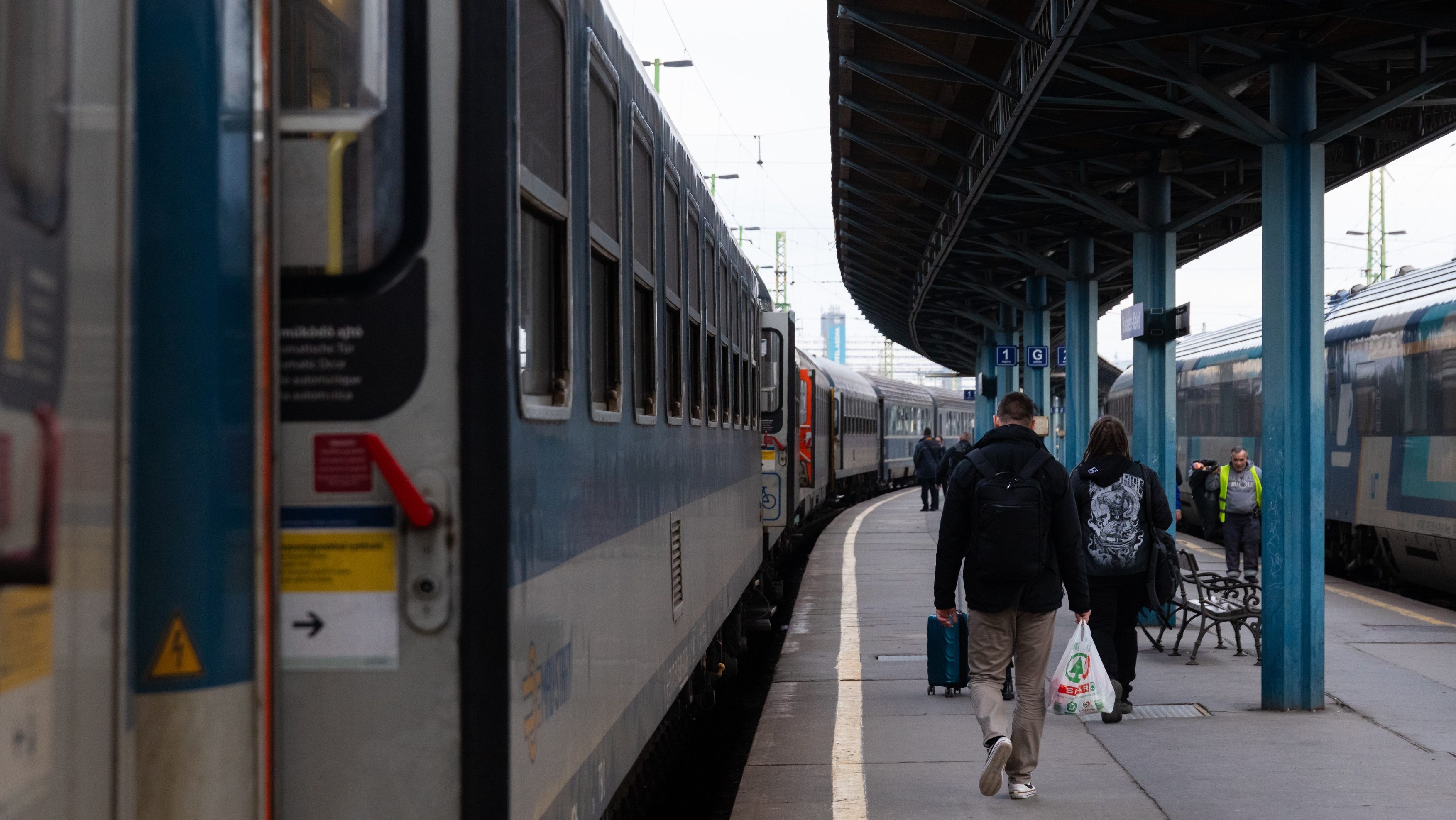 A MÁV vonata Budapesten.