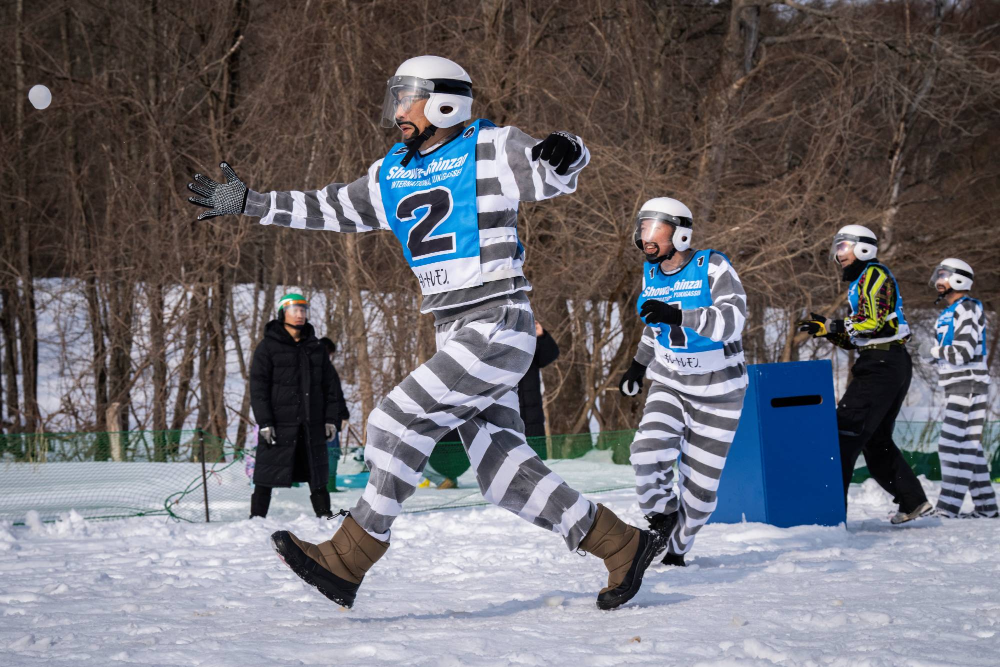 yukigassen hógolyózás olimpia nob Yuichi YAMAZAKI / AFP