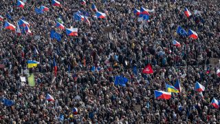 prága tüntetés, babis