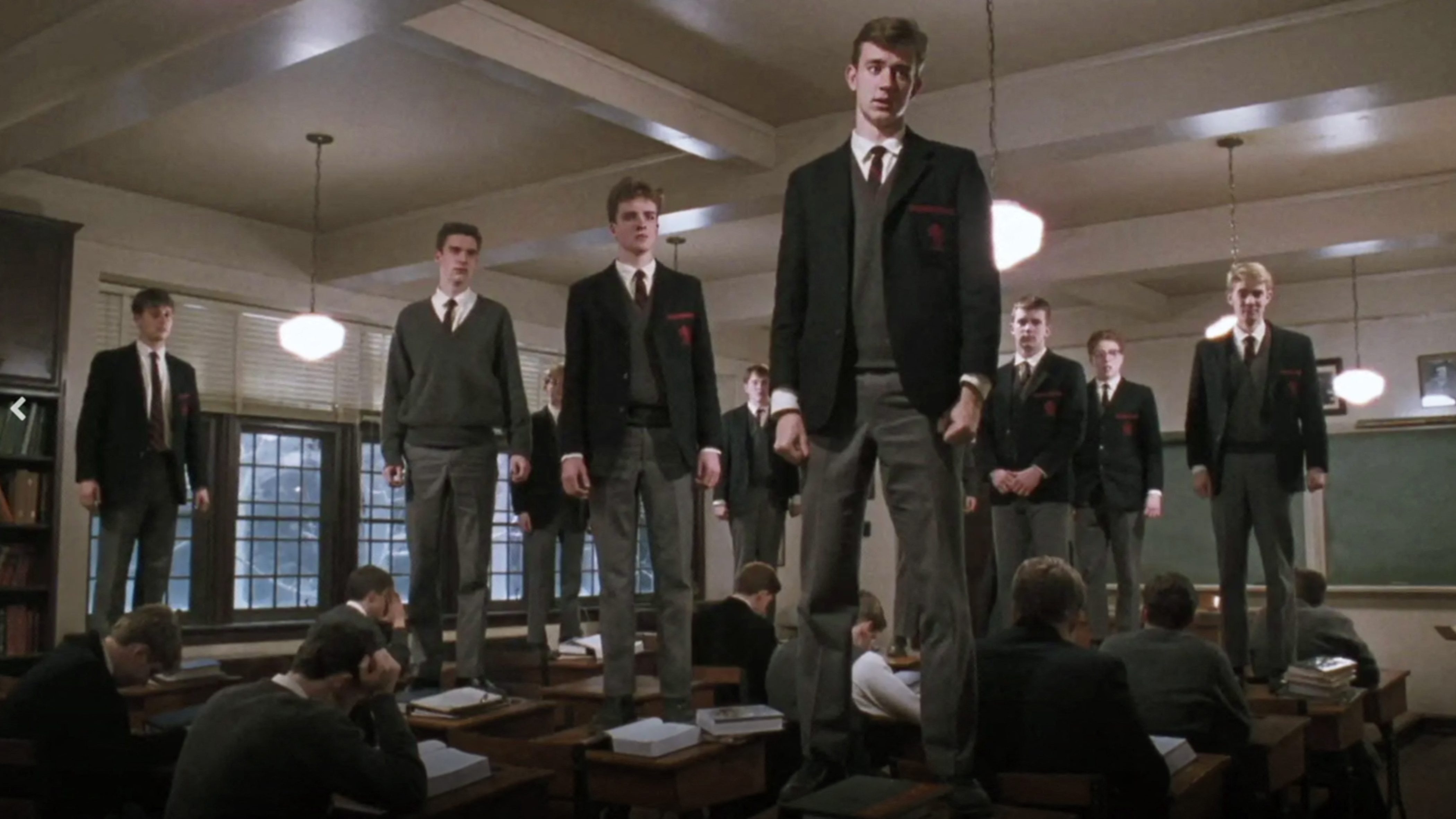 Jelenetkép a Holt költők társasága című filmből.