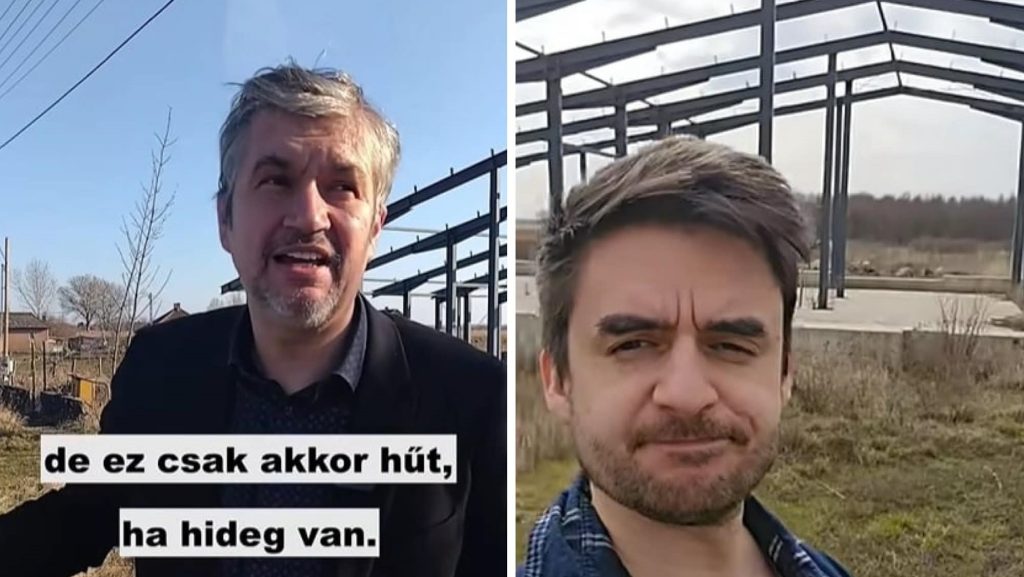 Hadházy Ákos és Tompos Márton egyszerre talált rá egy félbehagyott faluszéli hűtőházra, amire százmilliót költöttek