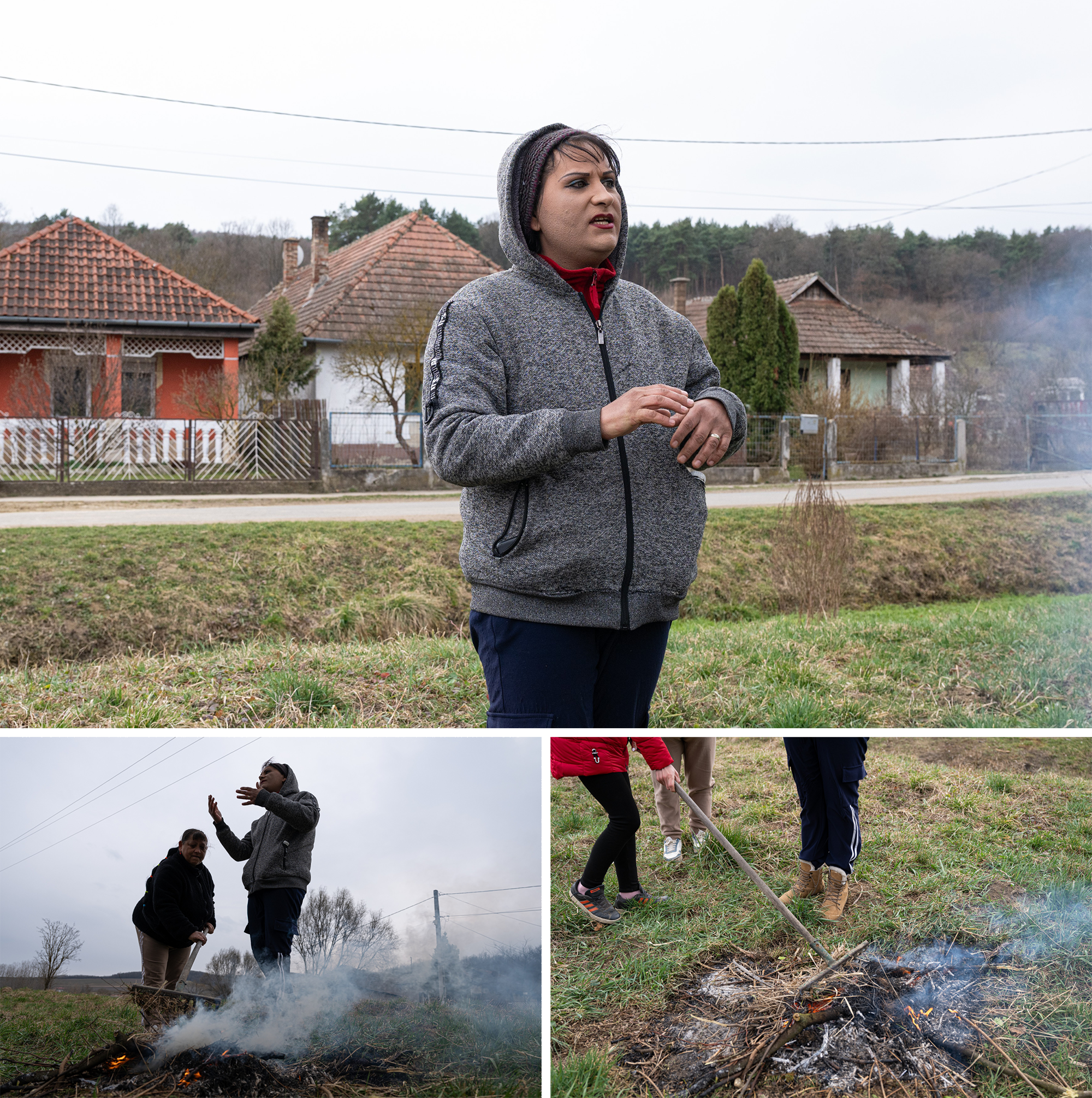 Választási riport Fáj községben 2026. március 17-én. Horváth Andi nyilatkozik.