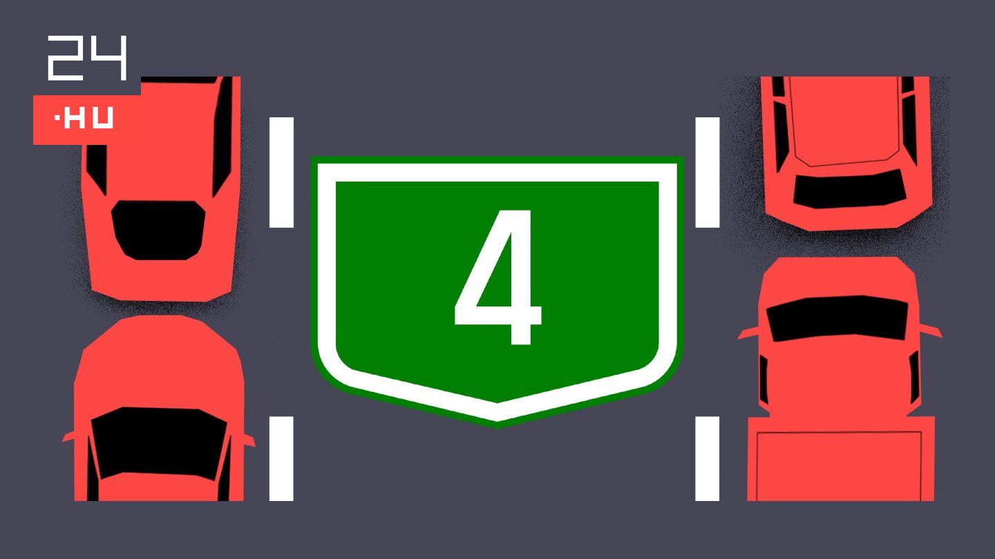 Vízbe zuhant egy autó a 4-es főút mentén