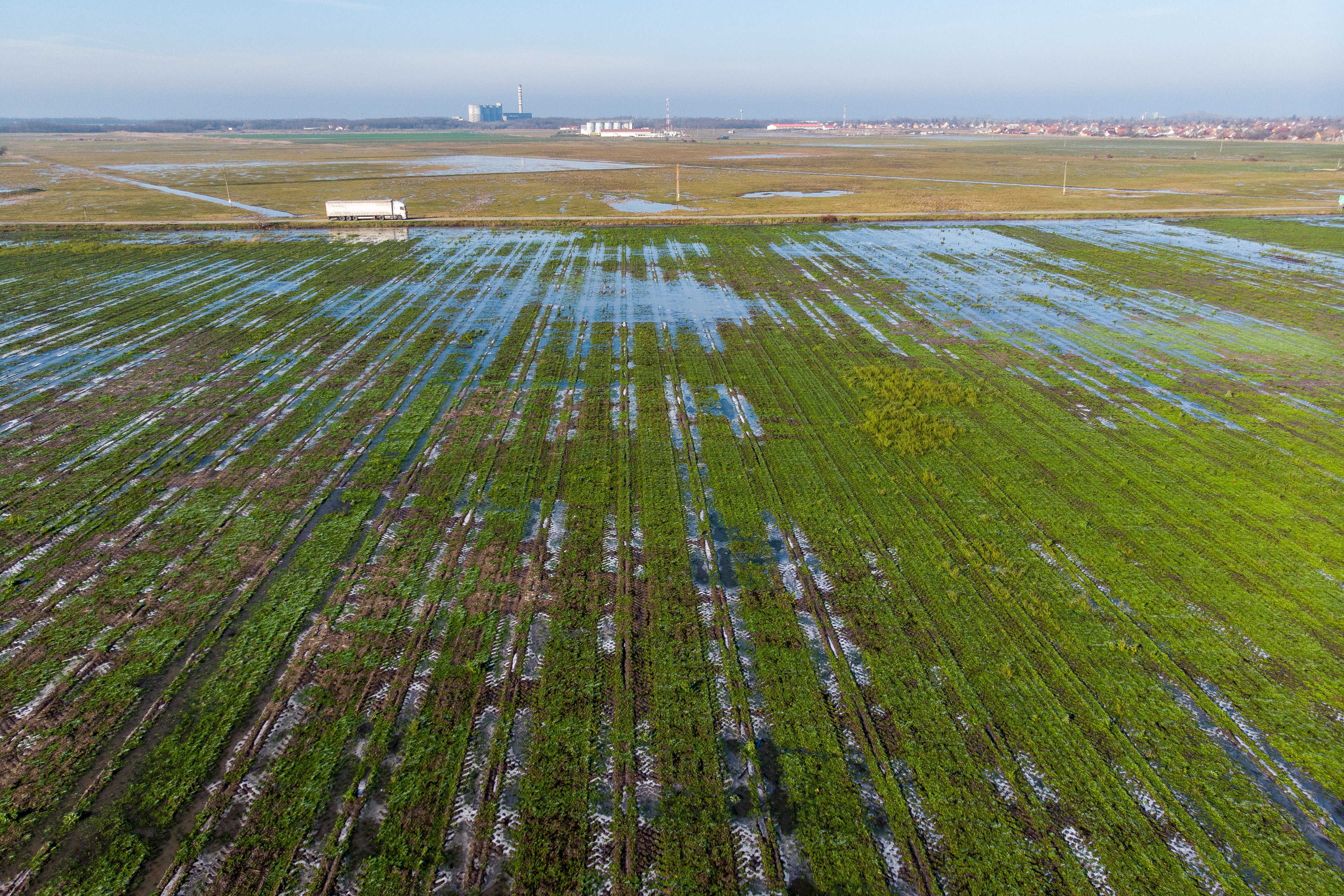 Belvizes termőföld Hajdú-Bihar vármegyében.