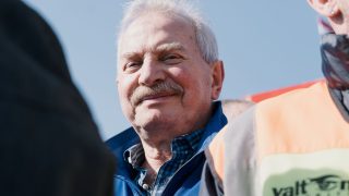 Bencsik András a Békemeneten.