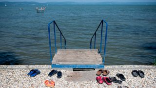 balaton strand nyár
