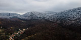 Időjárás, zúzmara a Visegrádi-hegységben