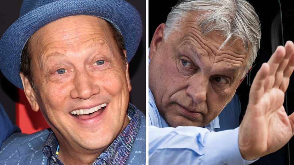Rob Schneider egy, az 1956-os forradalom idejéről származó lyukas magyar zászlóval üzent Orbán Viktornak: „Legyen Magyarország mindig szabad!”