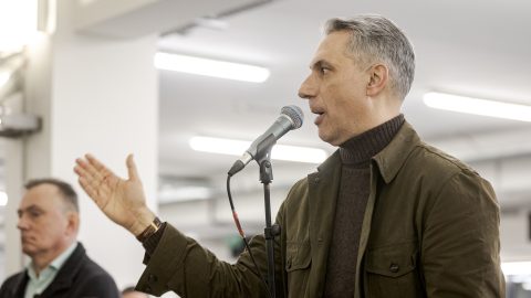 Lázár János a győri Lázárinfón.