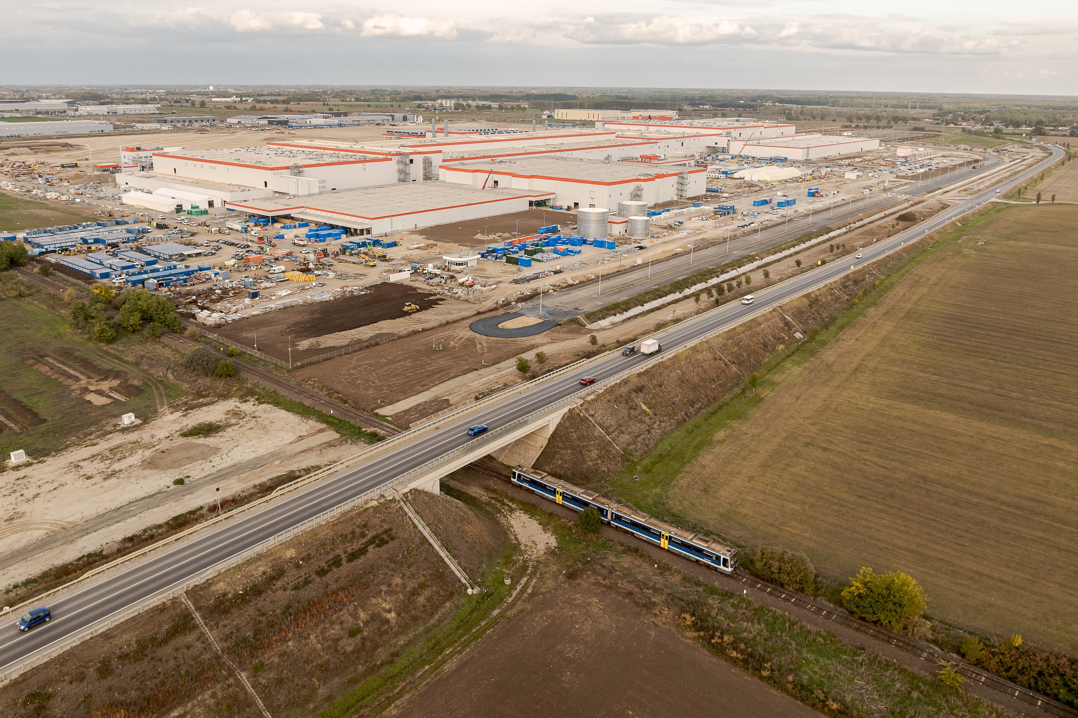 A debreceni CATL akkumulátorgyár.