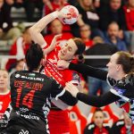 A Debrecen és az Esztergom rangadója a női kézilabda NB I-ben. A DVSC 11 góllal nyert.