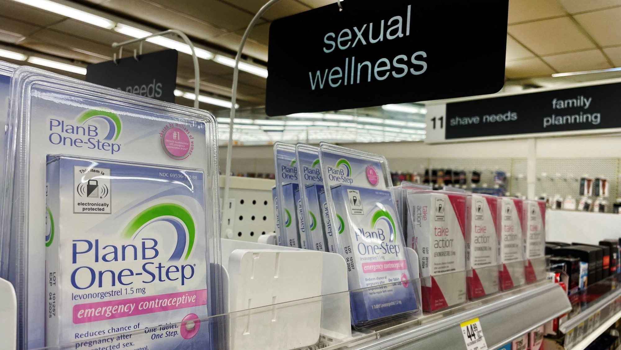 Fogamzásgátló egy Marylandi drogériában.