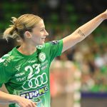 Fodor Csenge, a Győr játékosa a női kézilabda Bajnokok Ligája B csoportjának 14. (utolsó) fordulójában játszott Győri Audi ETO KC - Borussia Dortmund mérkőzésen a győri Audi Arénában 2026. február 22-én.