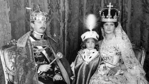 IV. Károly király, Zita királyné és fiuk, Habsburg Ottó