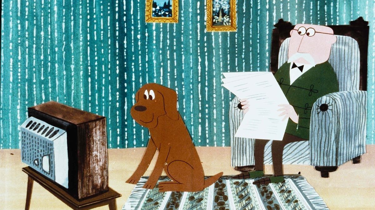 A címszereplő kutya és a gazdája a Frakk, a macskák réme című rajzfilmsorozatból