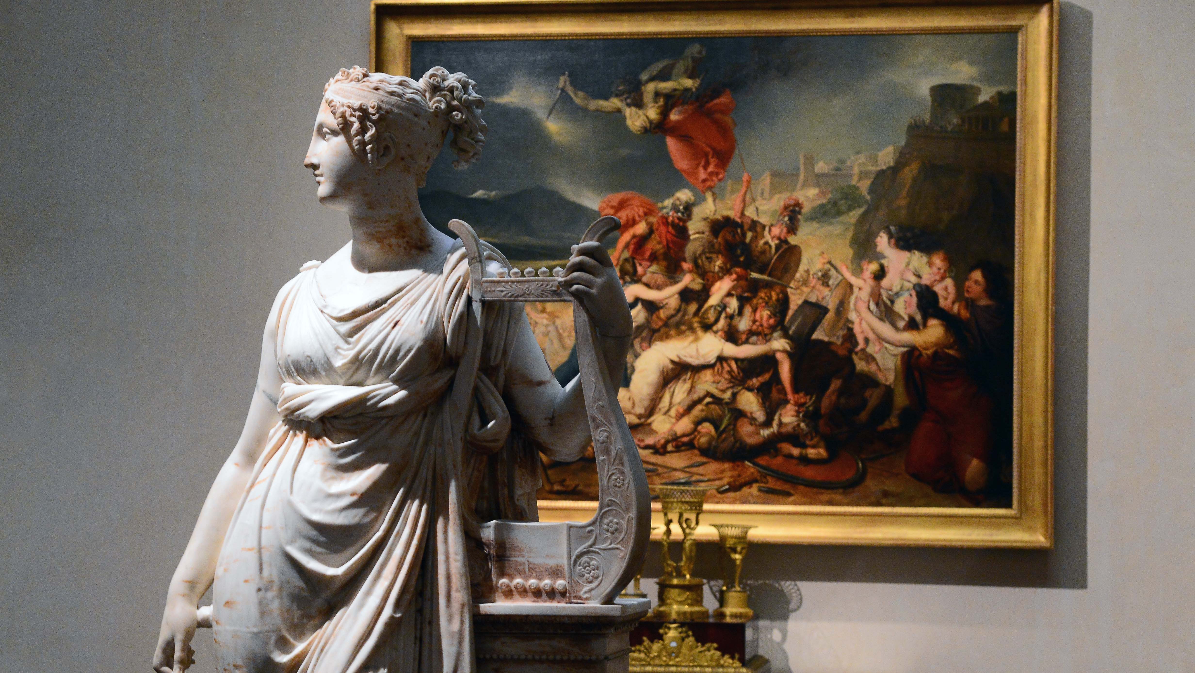 Luigi Magnani művészettörténész gyűjteményének darabjai a Magnani Rocca Alapítvány kiállításán.