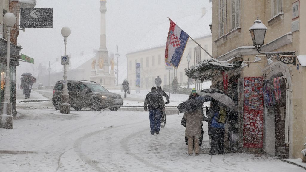 Visszatért a tél Horvátországba és Szlovéniába