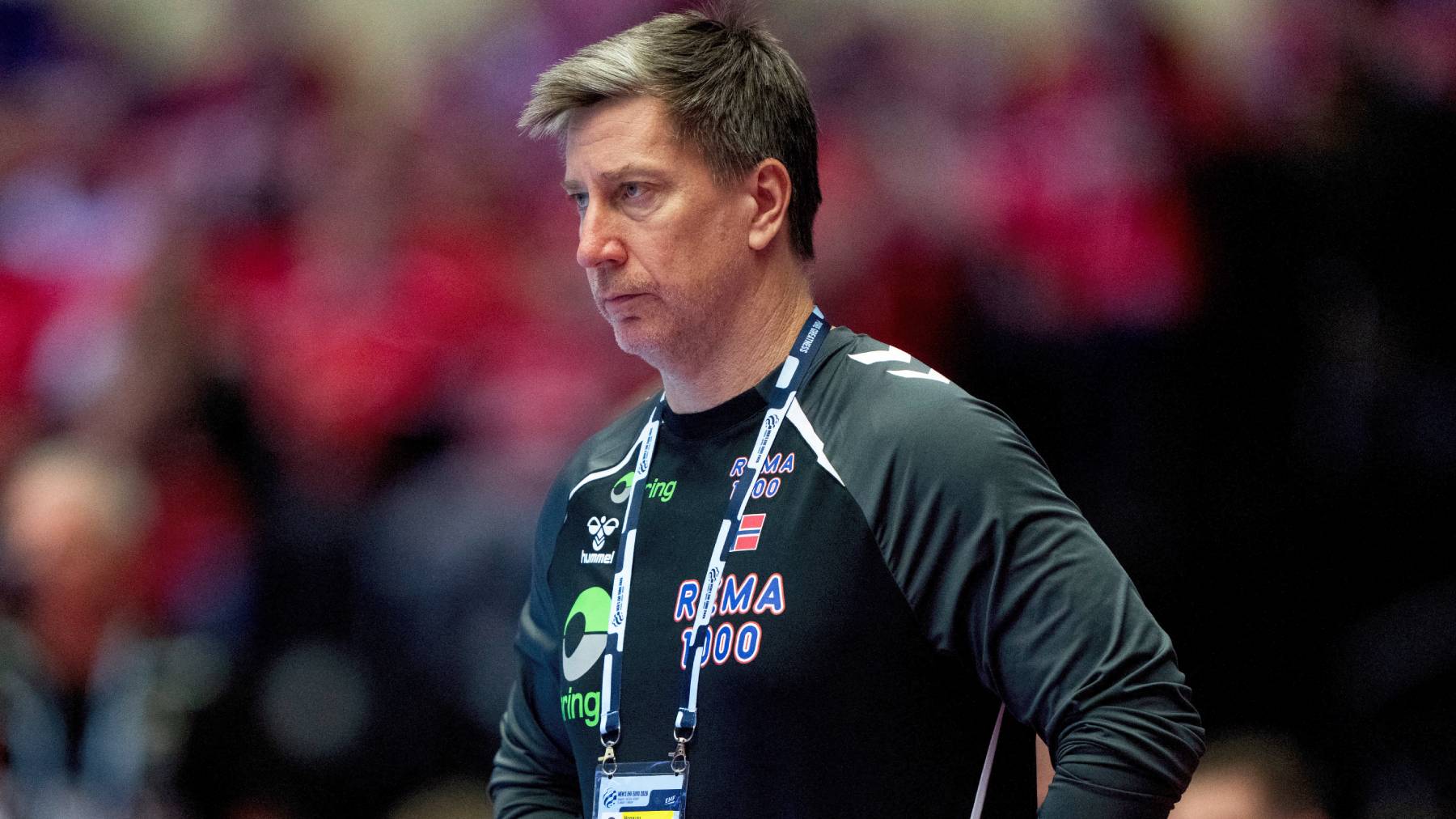 Norway's national coach Jonas Wille reacts during the EHF Euro 2026 main round men's handball match between Denmark and Norway at Jyske Bank Boxen in Herning, Wednesday, January 28, 2026. (Photo: Bo Amstrup/Ritzau Scanpix)