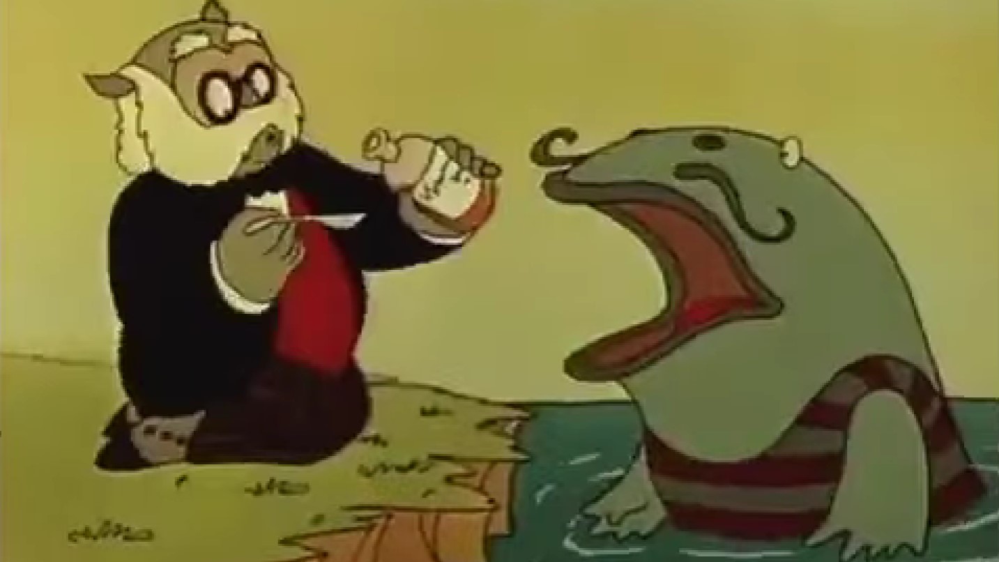 Egy pillanatkép a Kérem a következőt! című rajzfilmsorozat főcímzenéjéből.