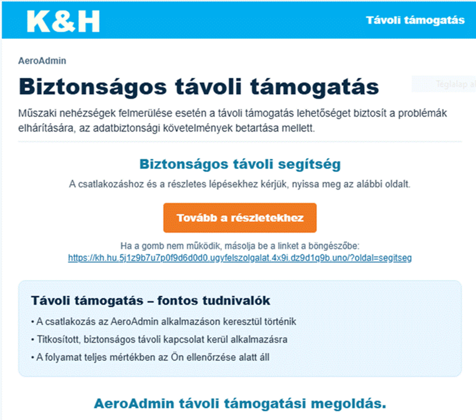 Vigyázat: szokatlanul profi csalással támadják a K&H ügyfeleit 1 csalás, bank, k&h, k&h bank, átverés, email