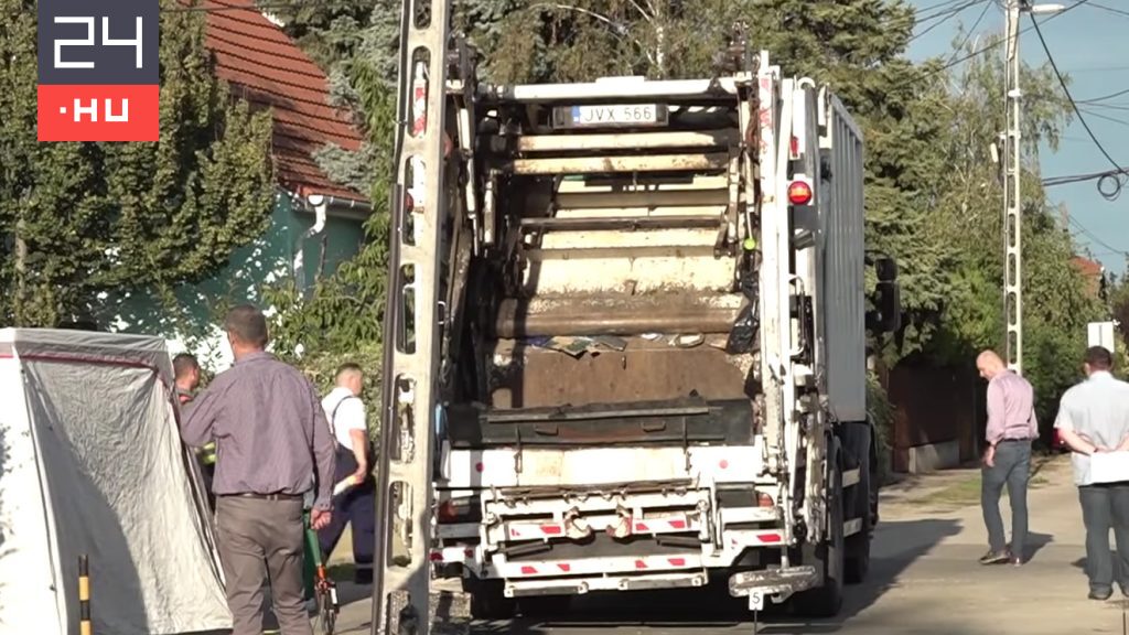 Elítélték a kukásautó-sofőrt, aki villanyoszlophoz préselte a rakodót tolatás közben