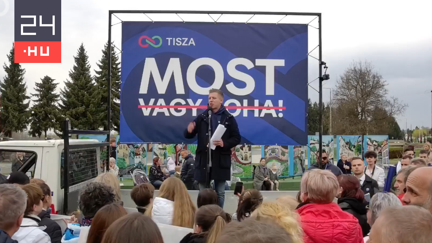 Magyar Péter: Húsz centis késsel támadtak Randai Márkra a kesztölci fórumát