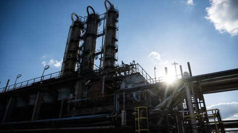 A MOL-csoport Dunai Finomítója Százhalombattán 2025. október 16-án.