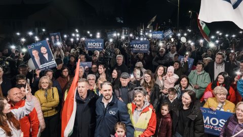 Magyar Péter Győrújbaráton