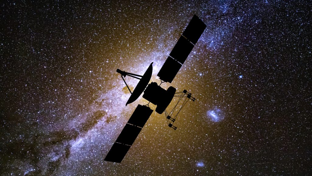 műhold a világűrben