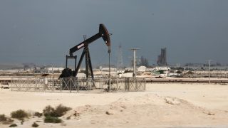 Egy olajkút Bahreinben.