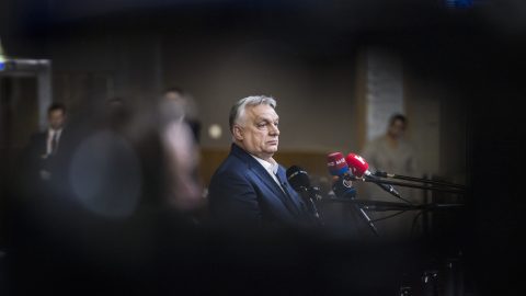 Orbán Viktor Brüsszelben 2026. március 20-án.