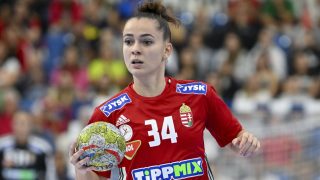 Pál Tamara a női kézilabda Eurokupa 1. fordulójában játszott Magyarország - Norvégia mérkőzésen a debreceni Főnix Arénában 2023. október 11-én.