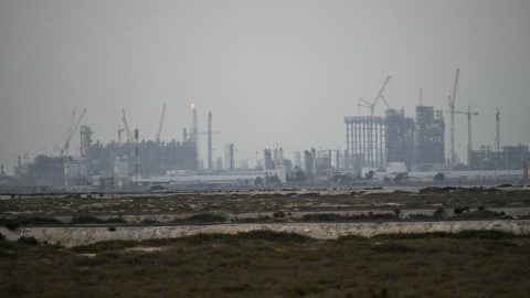 A katari Ras Laffanban található LNG-üzem a támadás előtt két két héttel.