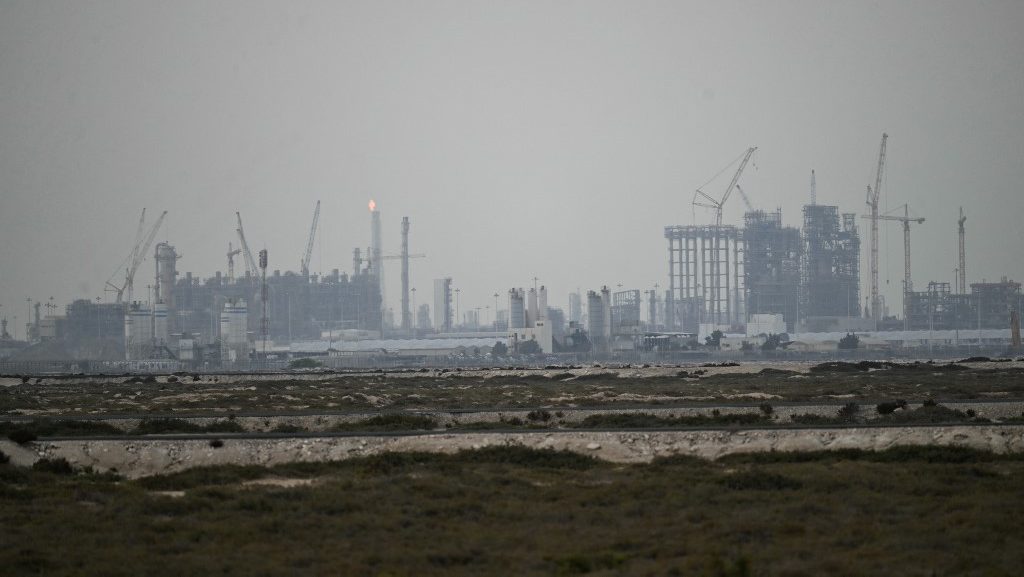 A katari Ras Laffanban található LNG-üzem a támadás előtt két két héttel.