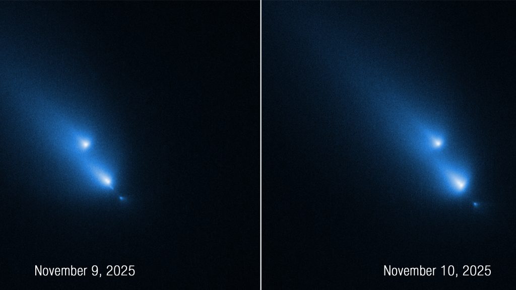 Véletlenül megfigyelték, ahogy darabokra esik egy üstökös