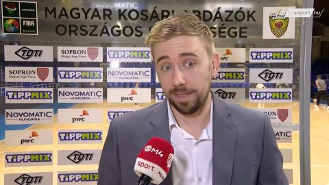Tursics Krisztián az interjún.