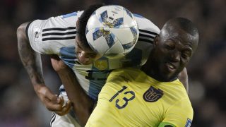 Argentína és Ecuador mérkőzése a világbajnoki selejtezősorozatban.