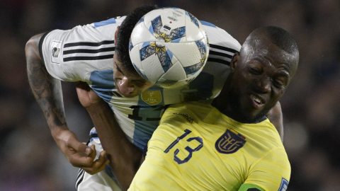 Argentína és Ecuador mérkőzése a világbajnoki selejtezősorozatban.