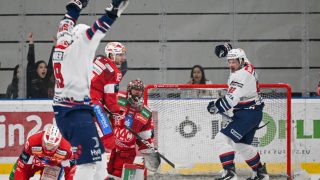 A Hydro Fehérvár AV19 és Klagenfurt párharca az osztrák bázisú jégkorong-bajnokságban.