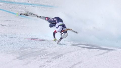 Lindsey Vonn horrorsérülés rehabilitáció videó