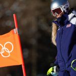 CORTINA D'AMPEZZO, ITALY - FEBRUARY 8: Lindsey Vonn of Team United States inspects the course during the Women's Downhill on day two of the Milano Cortina 2026 Winter Olympics at Tofane Alpine Skiing Centre on February 8, 2026 in Cortina d'Ampezzo, Italy. (Photo by Christophe Pallot/Agence Zoom/Getty Images)