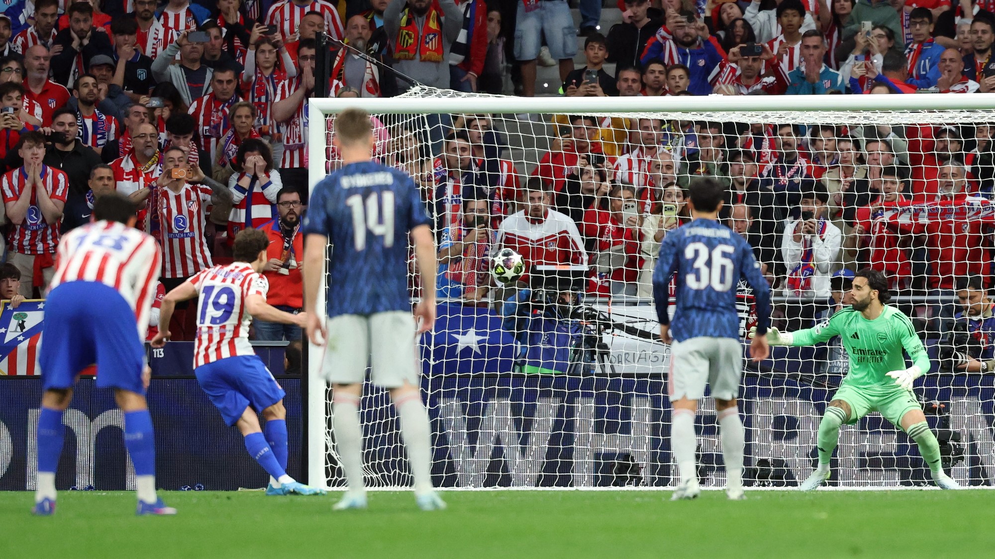 BL elődöntő első meccs atlético madrid arsenal