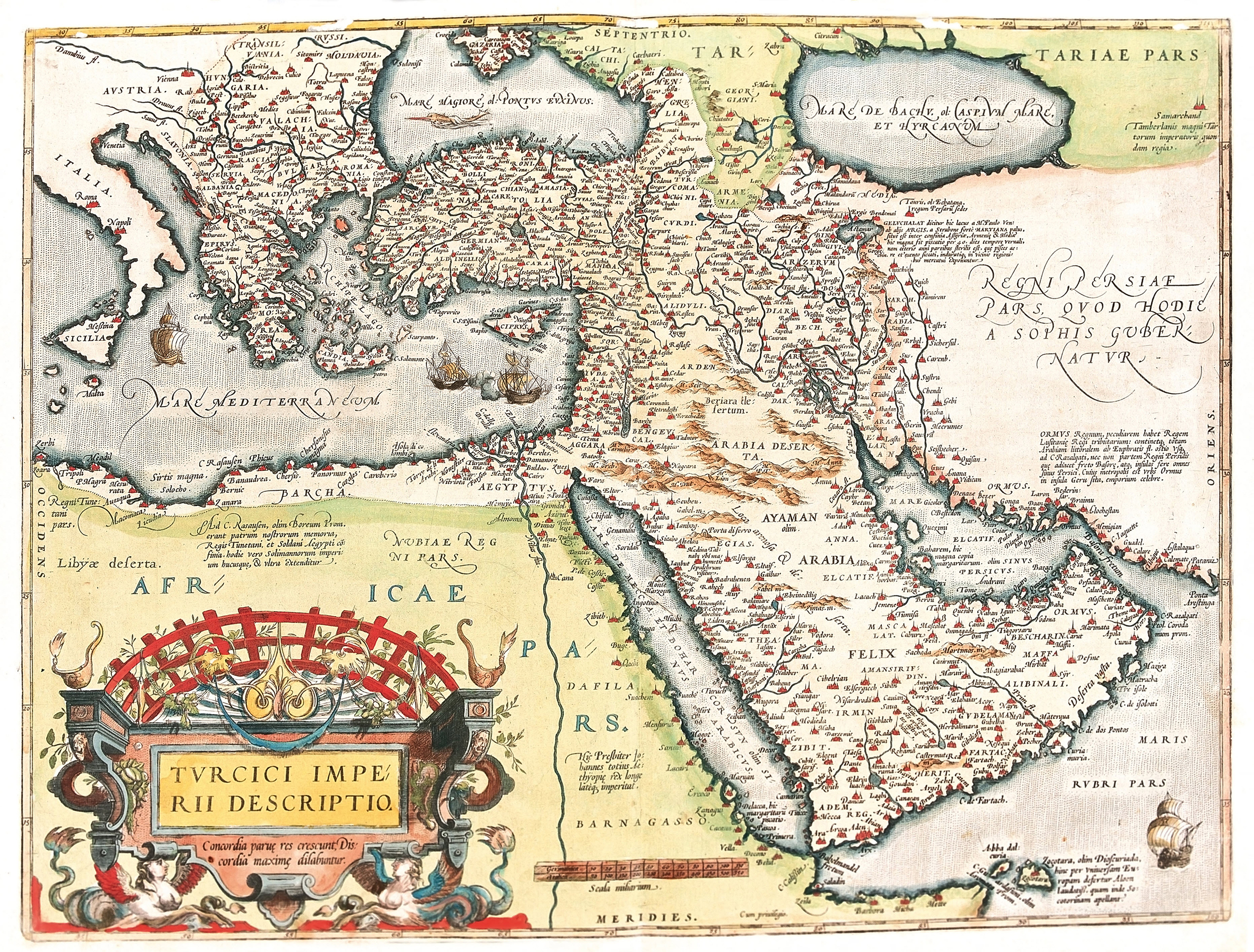 az oszmán birodalmat ábrázoló térkép