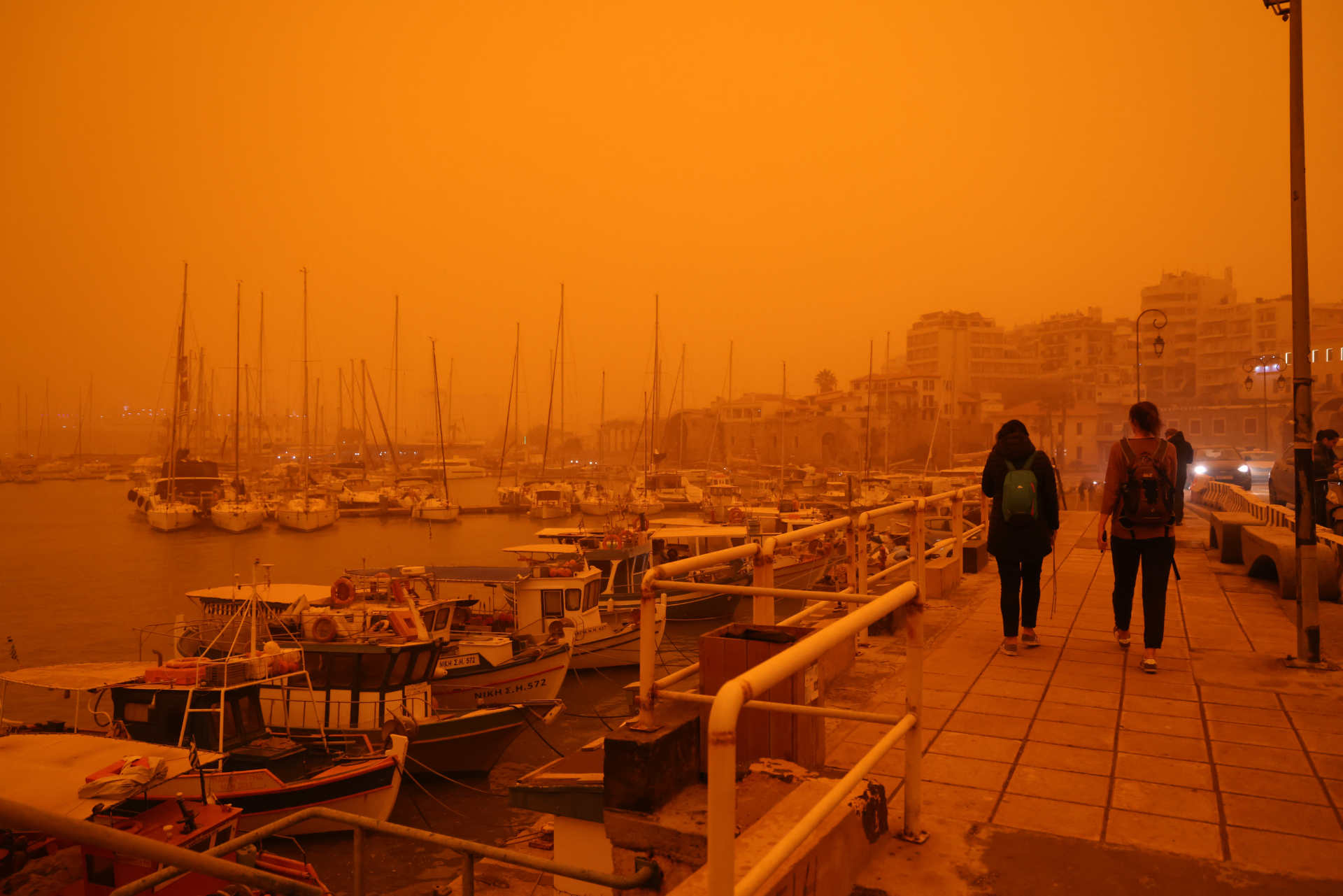 Kréta, szaharai porvihar