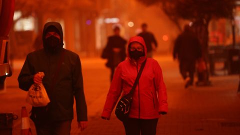 Kréta, szaharai porvihar