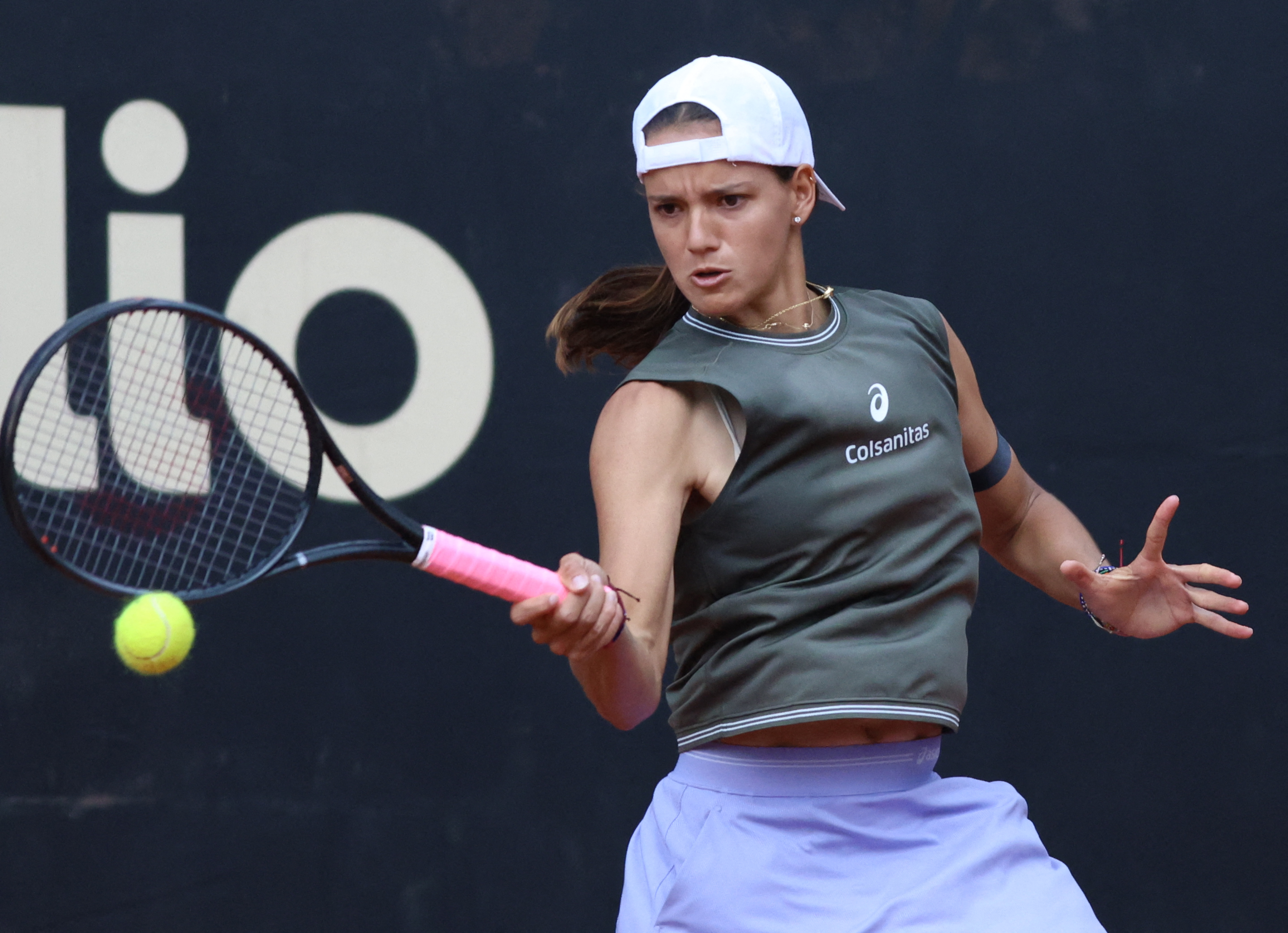 Emiliana Arango az Udvardy elleni meccsen.